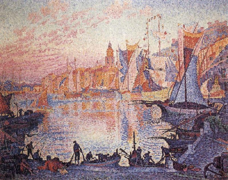 Paul Signac The Port of Saint-Tropez oil painting picture